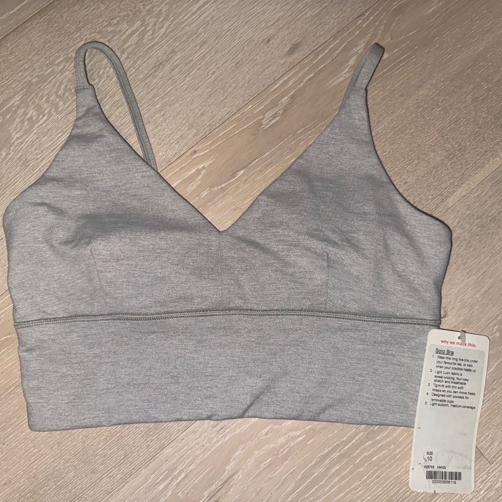 Grey Lululemon Sports Bra - Size 10